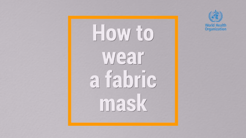 How to wear a fabric mask